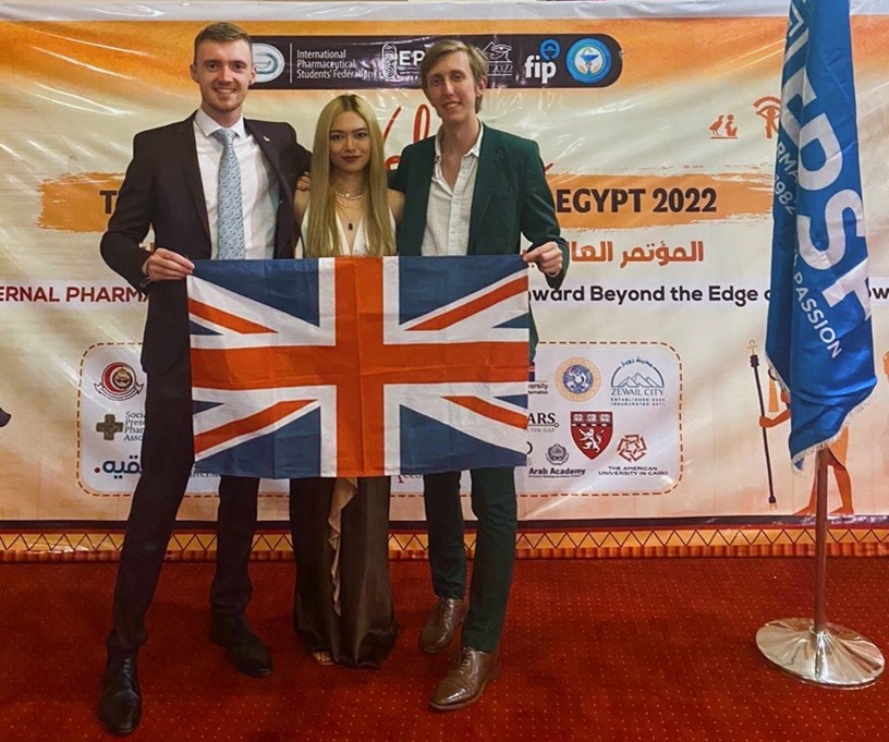 Pharmacy graduate extends reach on international visit
